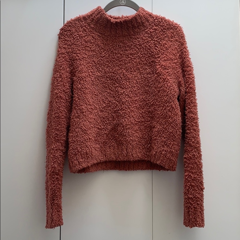 Fuzzy Crop Sweater